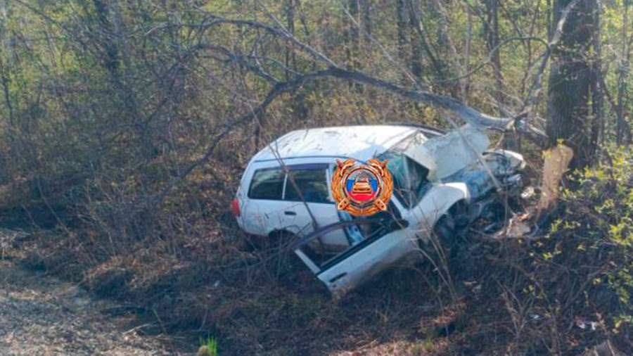 В Хабаровском крае при съезде автомобиля в кювет погиб мужчина